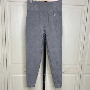 Gymshark Women’s United We Sweat Marl Seamless Leggings Light Grey Sz S